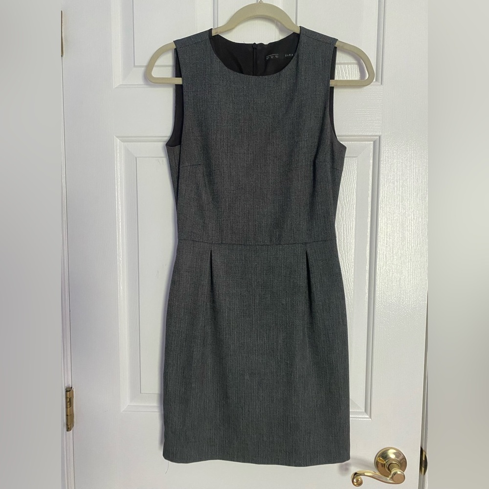 Zara Basic Sleeveless Gray Minidress Size XS